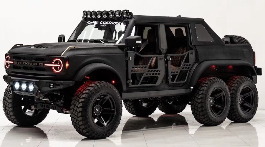 This Ford Bronco 6×6 Pickup Is the Wildest Custom Build You Can Actually Buy