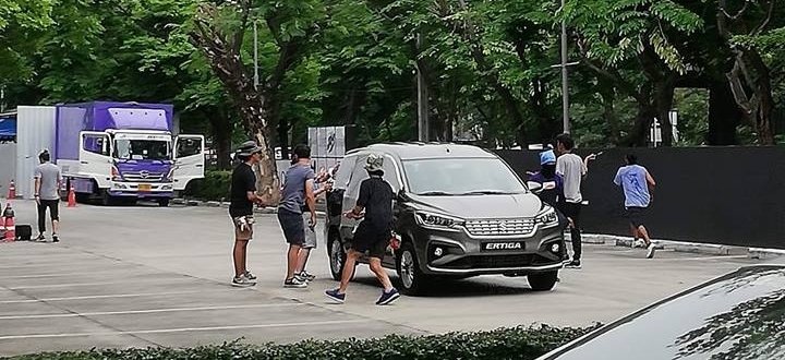 2018 Suzuki Ertiga spotted in Thailand during promo shoot