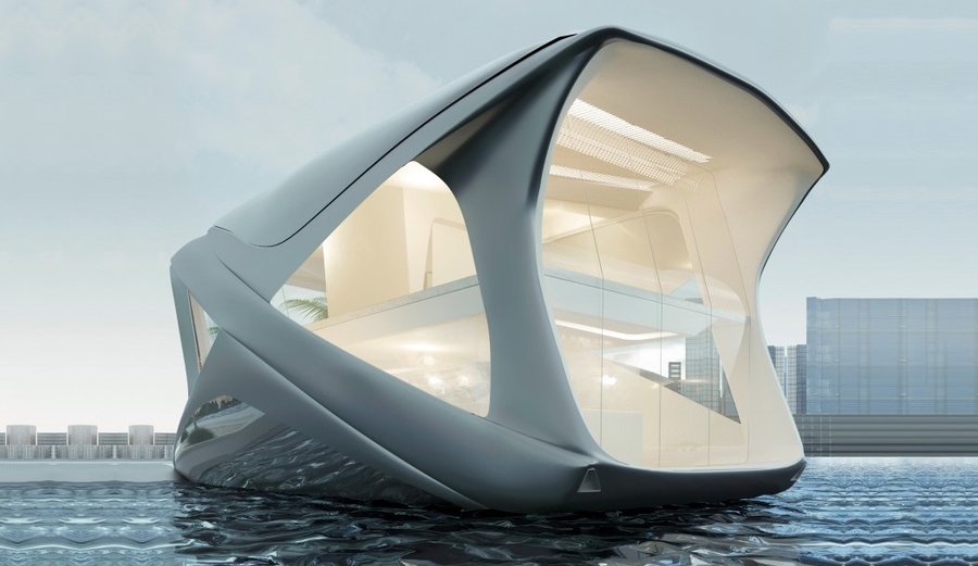 This Home Floats on Water Like a Yacht
