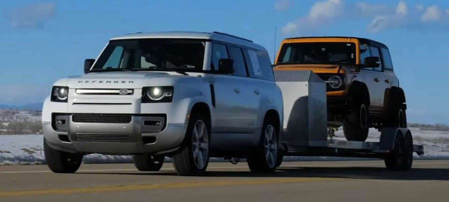 New Land Rover Defender 130 Has Zero Problems Towing 7,300 LBS Trailer