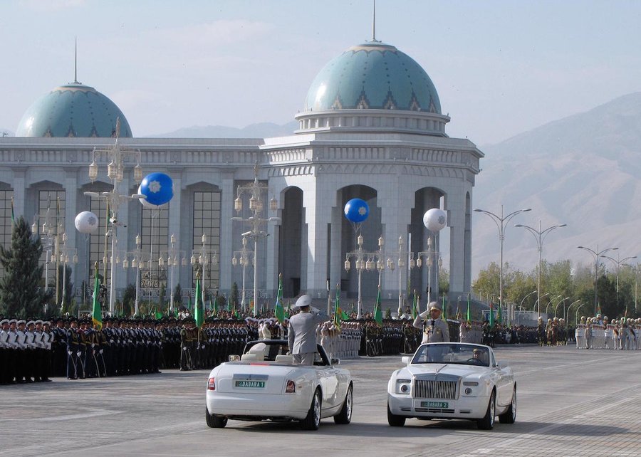 Turkmenistan President Bans All Non-White Cars From Capital