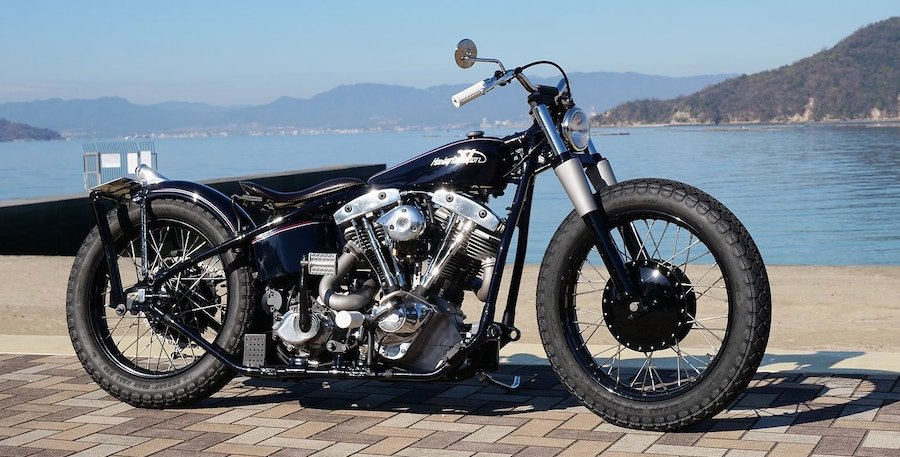 This Custom Harley-Davidson Bobber Holds Shovelhead Power Inside Panhead Replica Frame