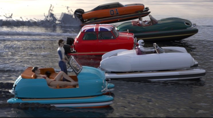 Floating Motors : Votre Voiture Préférée Transformée En Bateau !