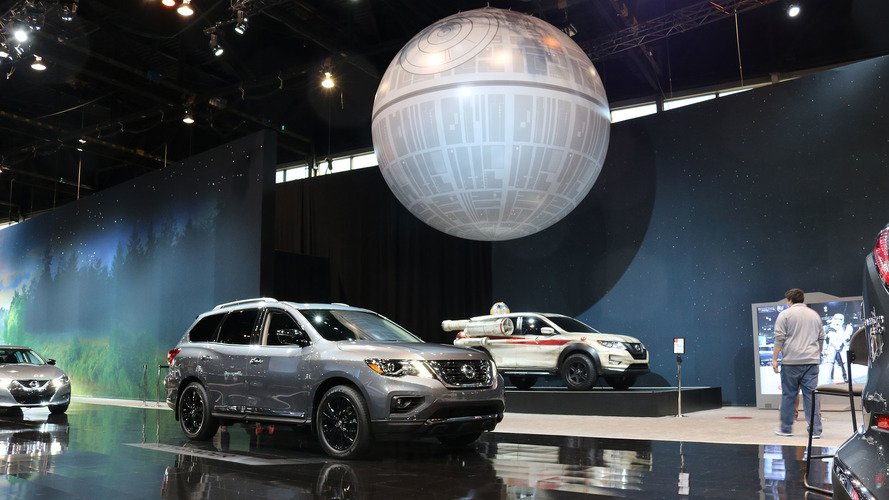 Why Nissan has a 17-foot inflatable Death Star at its auto show stand