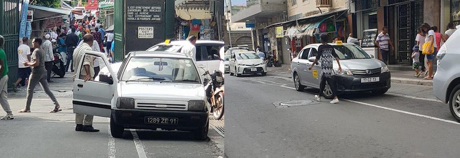 Rue Bourbon, Port-Louis : clash entre chauffeurs de taxis et «taxis marrons»
