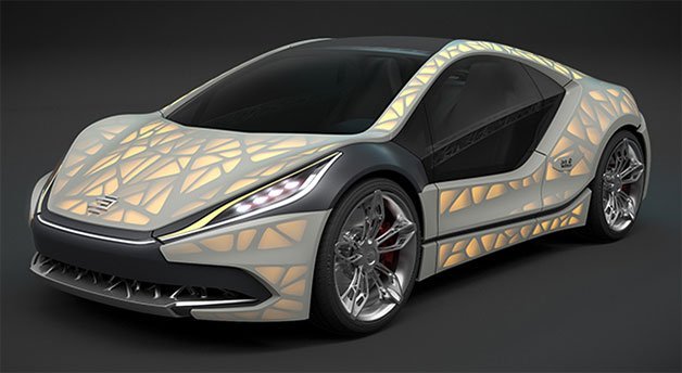 Edag Planning this Lightweight Backlit-Fabric Sports Car for Geneva