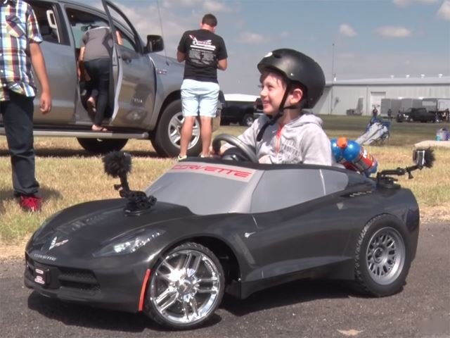 4-Year-Old Has the Coolest Nitrous Boost Power Wheels Corvette Ever
