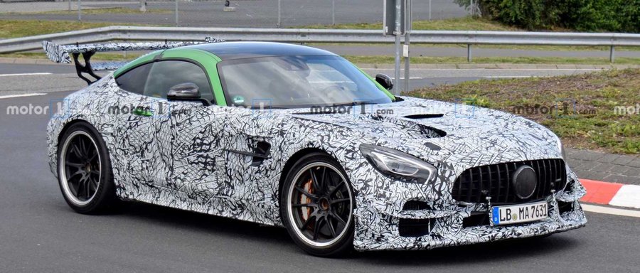 Mercedes-AMG GT R Black Series Spied With Wild Wings At The 'Ring