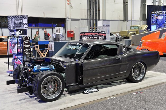 Ringbrothers Shows 1965-66 Mustang Fastback Carbon Fiber Body