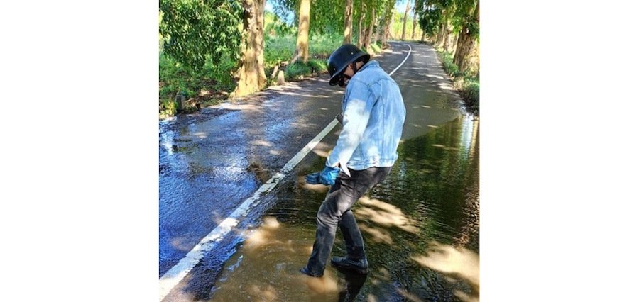 Trou béant à Riche-en-Eau