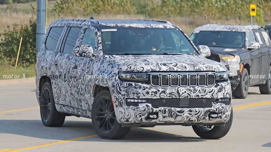 2022 Jeep Grand Wagoneer Spied On The Street Looking Production Ready
