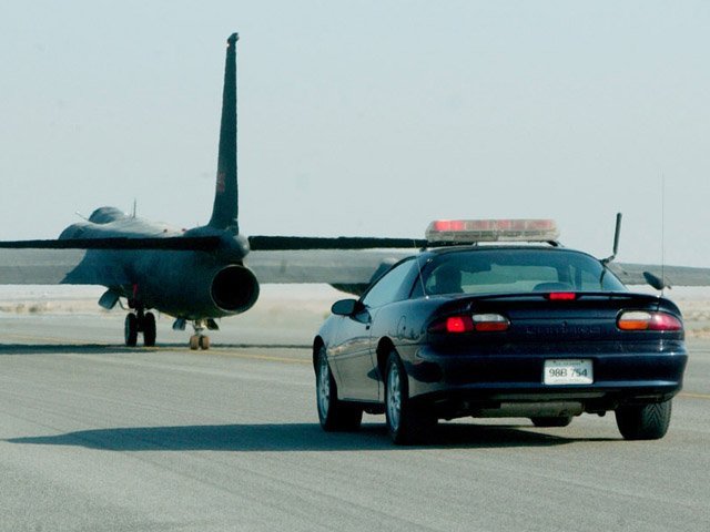 US Air Force Chases Jets with Muscle Cars