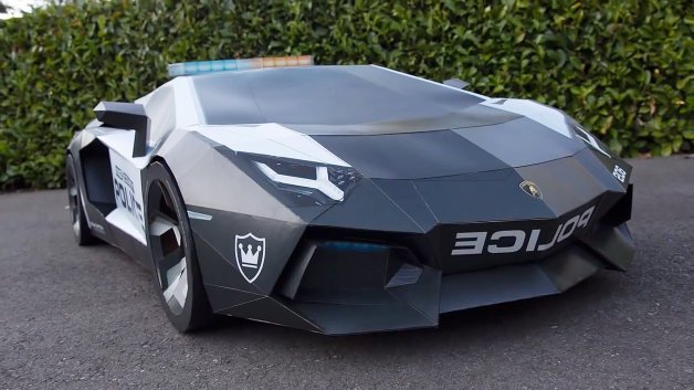 This Incredible Lamborghini Aventador Is Made Out Of Paper