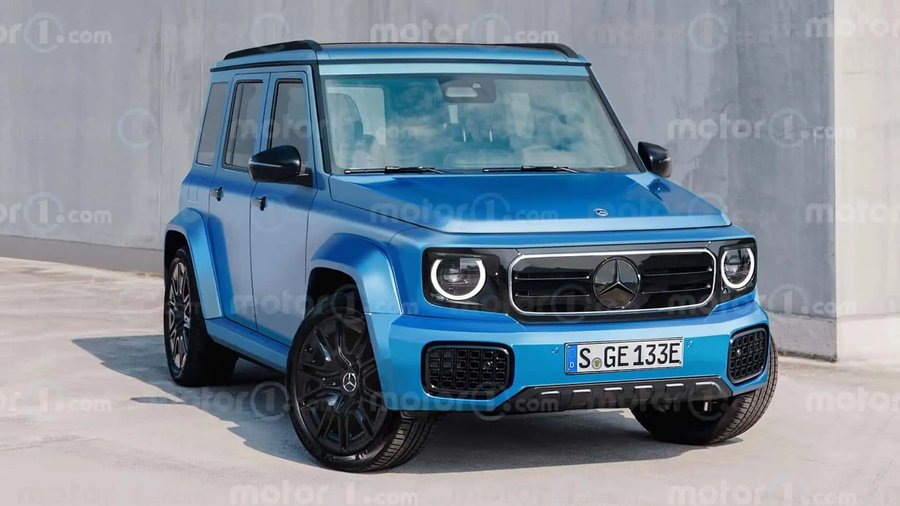 Mercedes 'Baby' G-Class render by Motor1