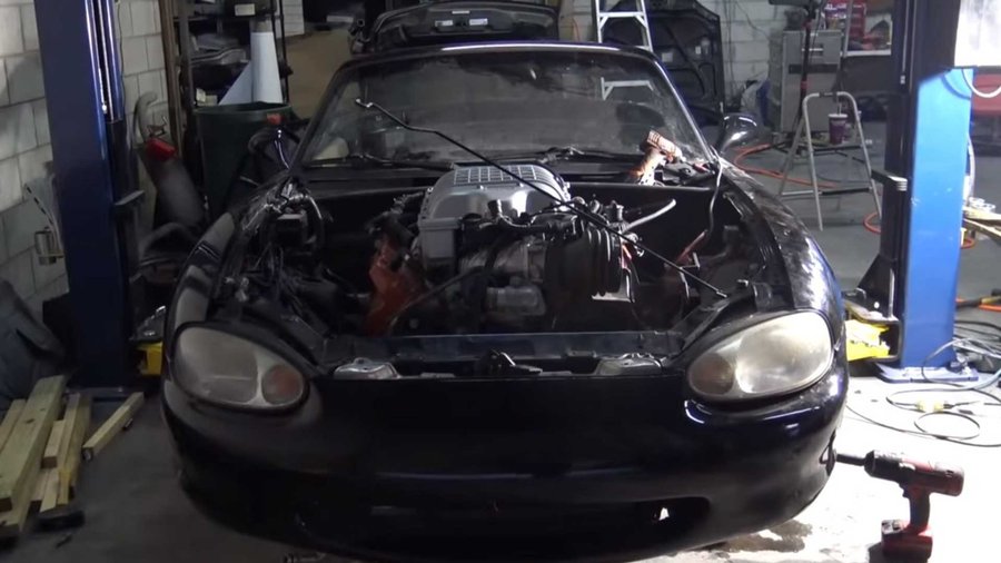 Brace Yourselves: Hellcat-Engined Mazda MX-5 Miata Is Coming