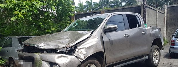 Réduit: un véhicule de police fait un accident