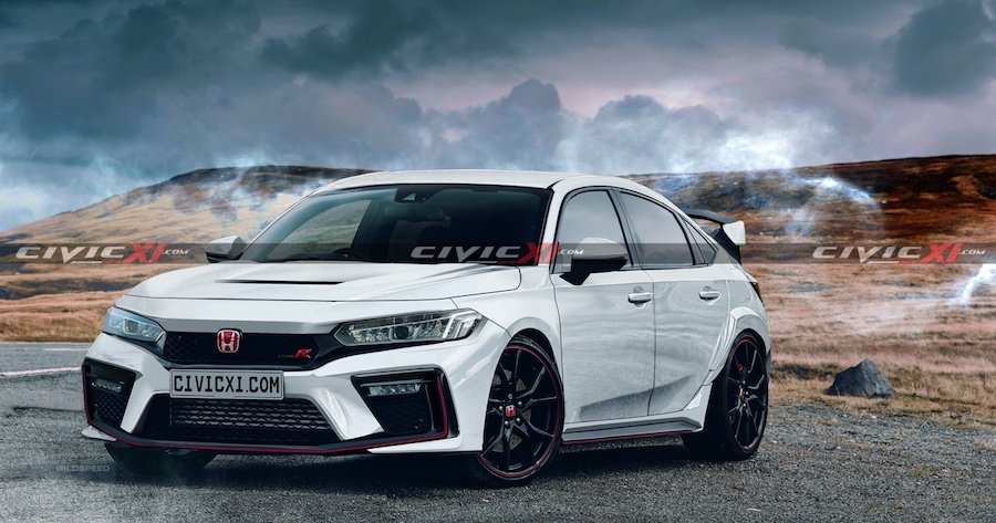 This 2023 Honda Civic Type R Rendering Is Based on Spy Photos, Patent Images