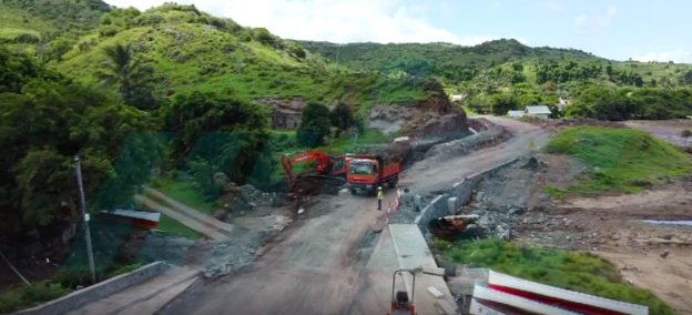 Rodrigues : Les travaux pour la route Rivière Cocos -Songes achevés en Mai.
