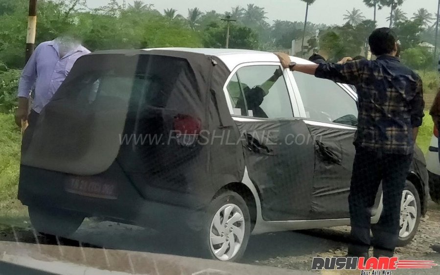 New Hyundai small car (2018 Hyundai Santro) spied for the first time