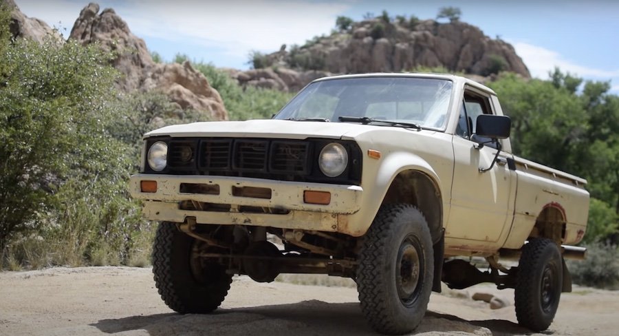 Watch 1980 Toyota Hilux Pickup With 1 Million Miles Go Off-Roading