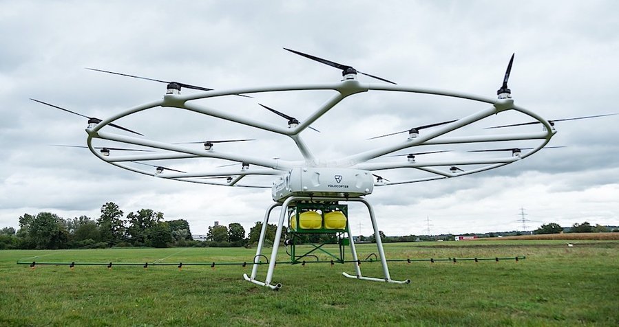 Huge John Deere Drone Has 18 Volocopter Rotors and Can Carry 200 Kg
