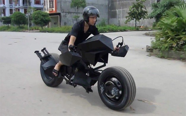 Vietnamese Rider Creates His Own Batpod, Forgets Batsuit Riding Gear