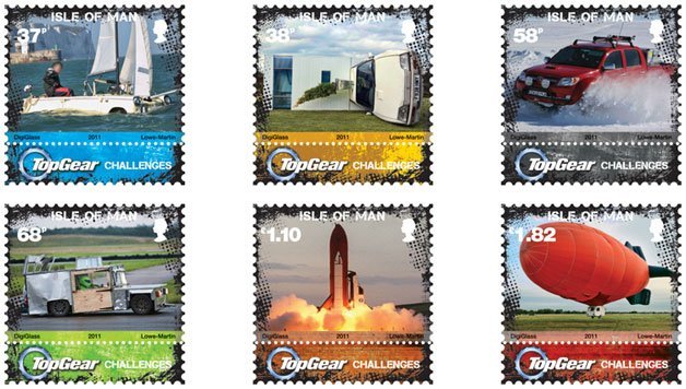 Isle of Man unveils Top Gear postage stamps