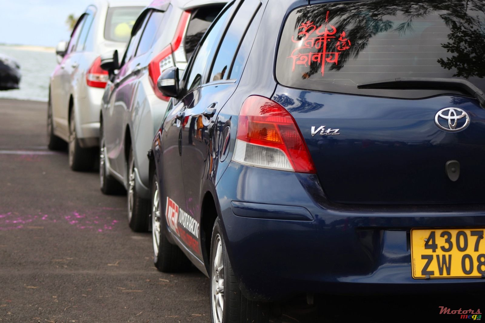 2008' Toyota Vitz Black housing, sport exhaust photo #5