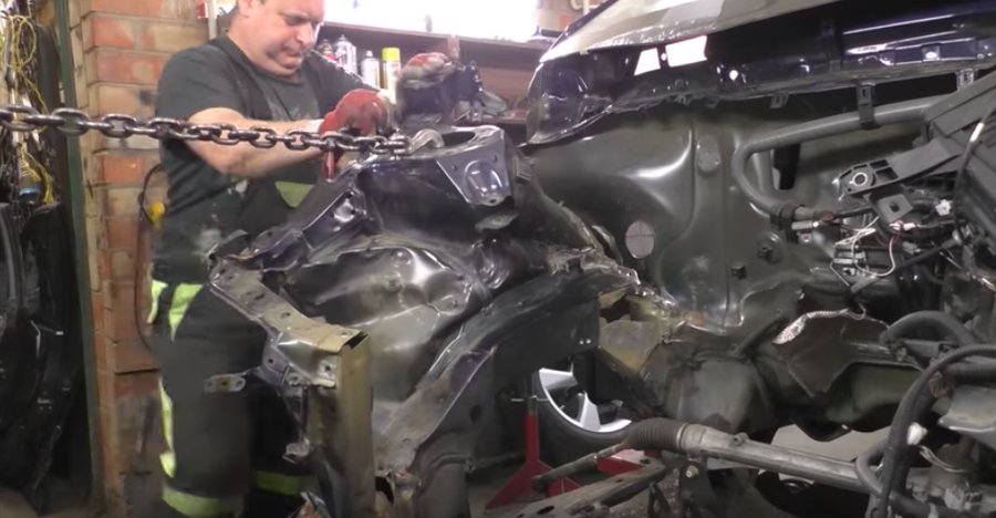 Watch This Crunched Lexus Rx Suv Get A Second Chance At Life