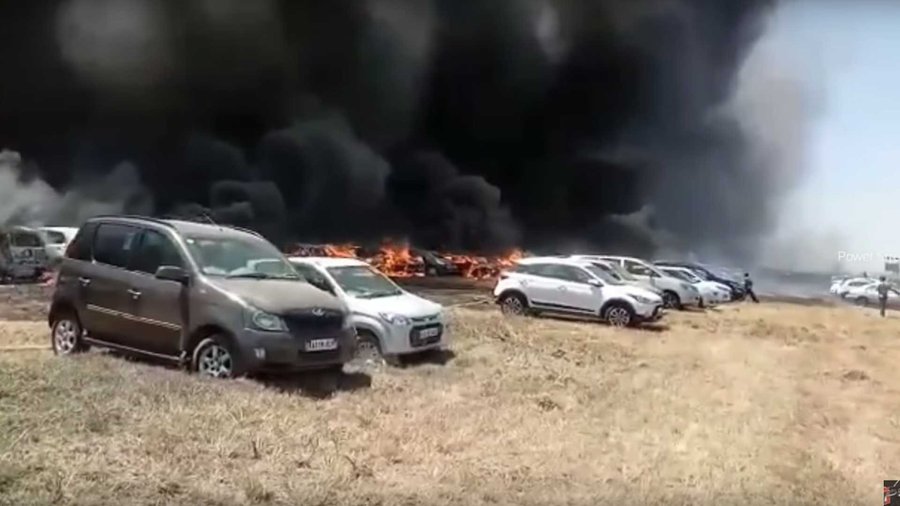 Massive Fire Takes Out More Than 300 Cars In India