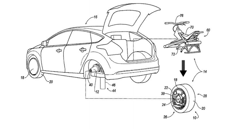Ford Patents Rear Wheel That Converts into a Unicycle