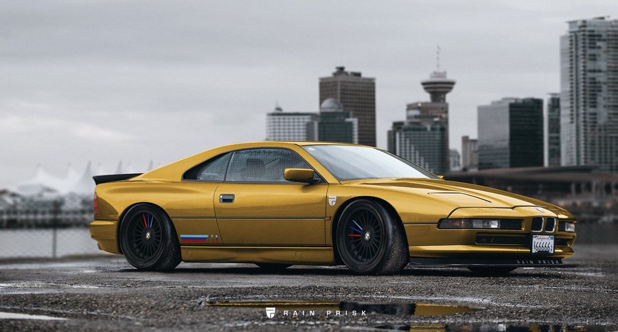 Classic BMW 8 Series Rendered As A 1990's Ferrari Fighter