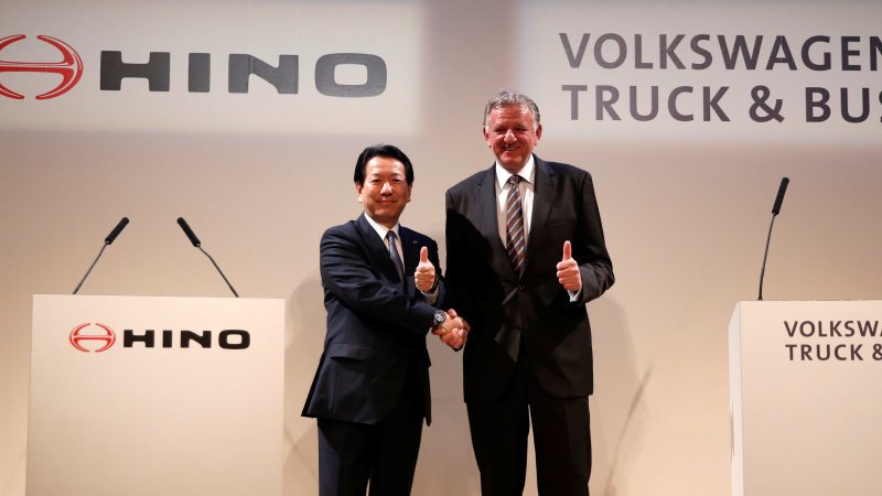 Toyota group truck maker Hino enters strategic tie-up with VW truck unit