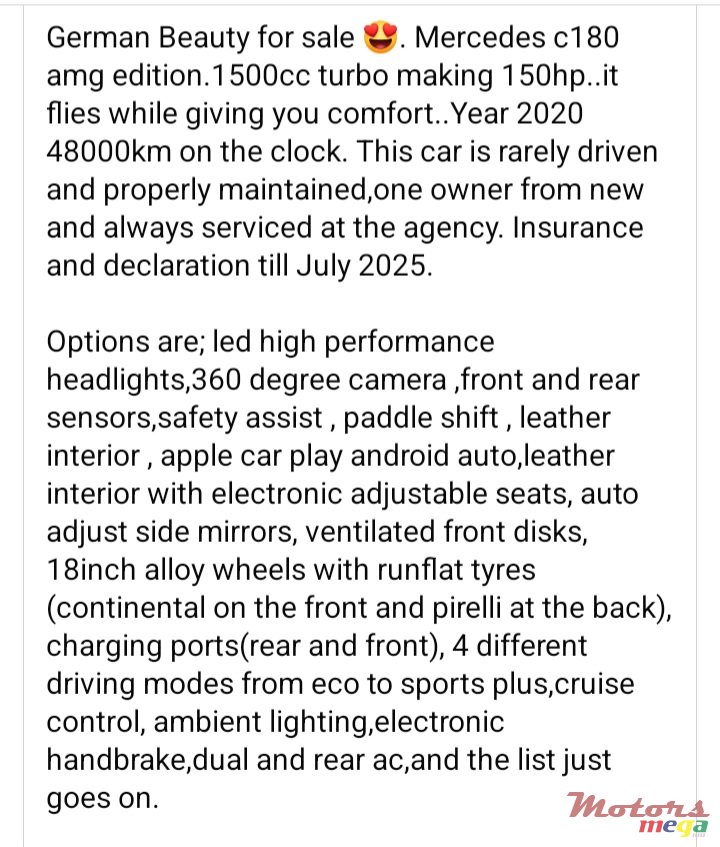 2020' Mercedes-Benz C 180 photo #1