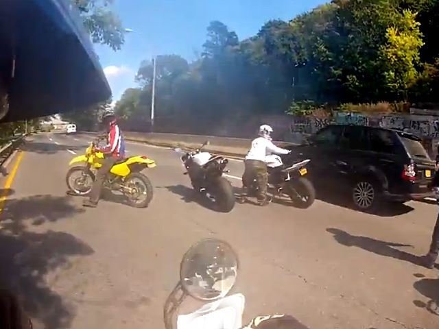 Mayhem Between SUV and Bikers in NYC Ends Badly