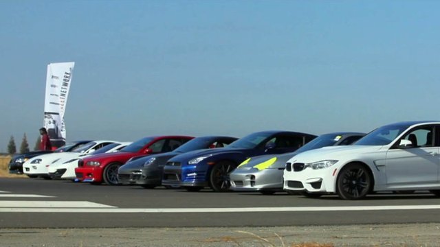 Hellacious Tuner Cars Line Up for Half-Mile Drag Race
