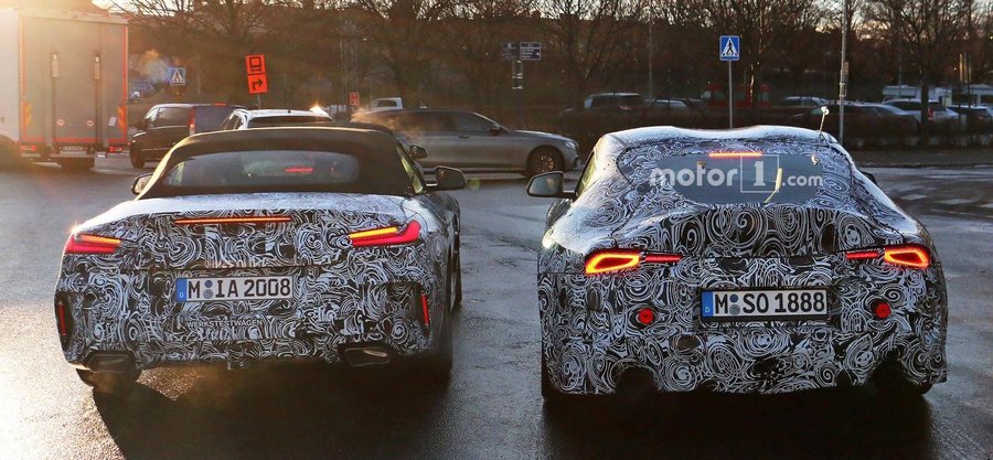 BMW Z4, Toyota Supra Spied Showing Their Sexy Rear Ends