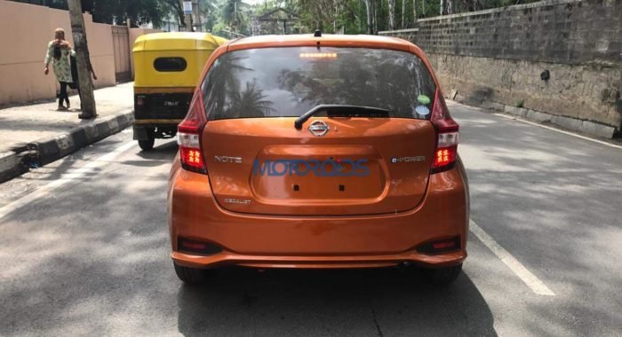 Nissan Note with ‘e-Power’ badge spied on test in India