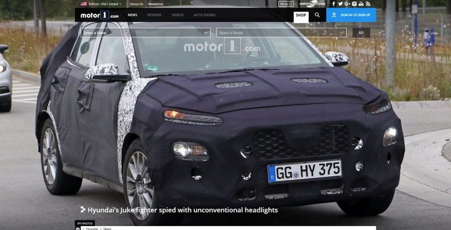 Hyundai i20-based SUV spy shot