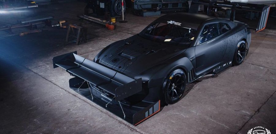 The wings on this Nissan GT-R hillclimb car will blow your mind