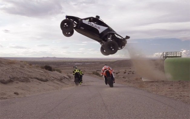 Welcome to the Motorcycle vs. Car Driftpocalypse