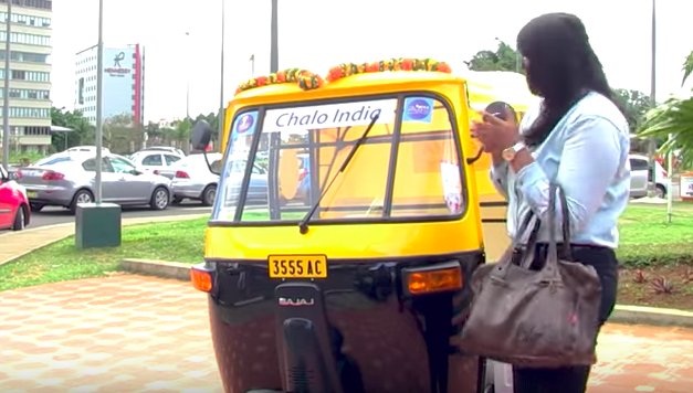 Rickshaw aperçu à Ébène: mystère résolu