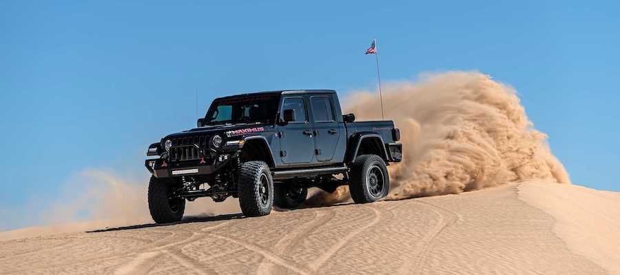 Hennessey Maximus Jeep Gladiator Jumps Sand Dunes As Production Starts