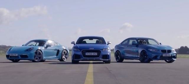 Audi TT RS, BMW M2, Porsche 718 Cayman S Battle For Sports Car Crown