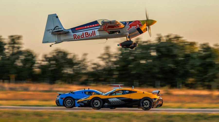 Epic Red Bull Airplane Stunt Wouldn't Have Been Possible Without A Rimac Hypercar