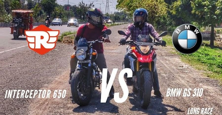 Drag Racing A BMW Against A Royal Enfield, Who Wins?