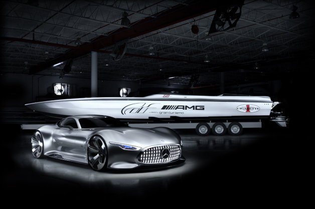 Mercedes-AMG and Cigarette Team Up for Vision Gran Turismo Speedboat
