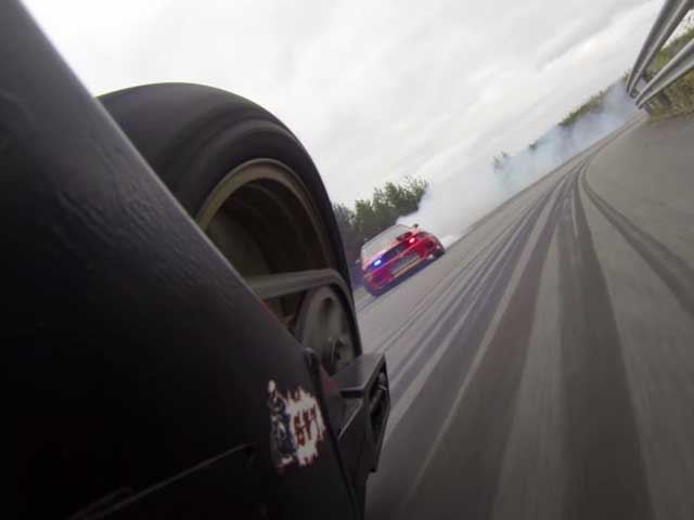 Car Vs. Motorcycle Drift Battle Looks Predictably Awesome When Captured By GoPros