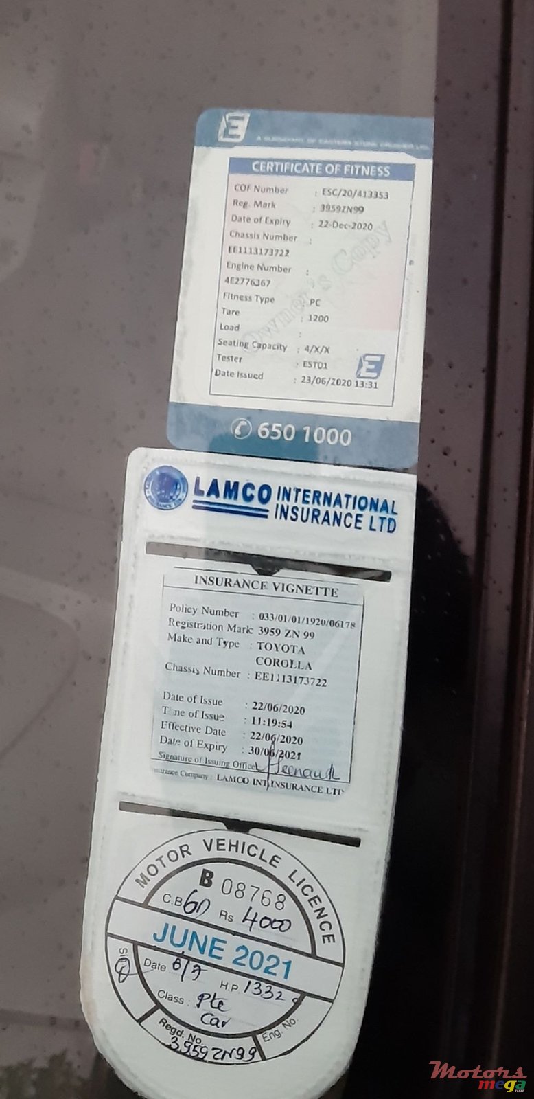 1999' Toyota Corolla EE 111 photo #2