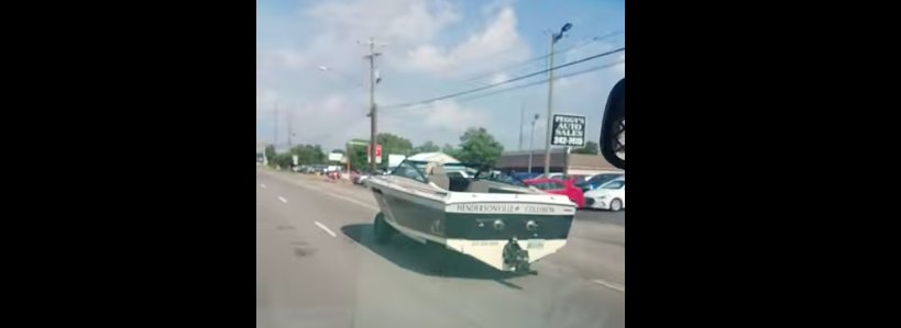 Boat On Wheels Spotted Casually Cruising Tennessee Streets